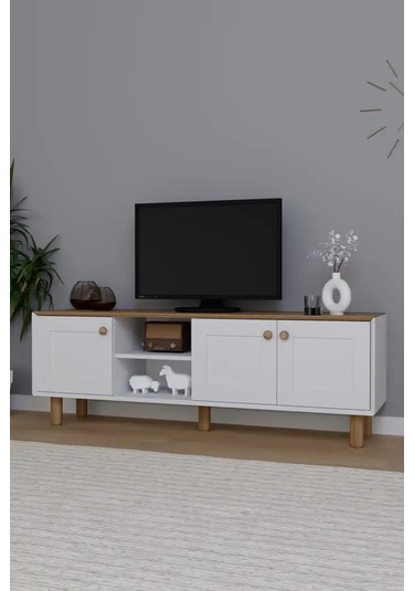 Bohem Serisi Garden Meşe - Beyaz Tv Ünitesi Garden Meşe & Beyaz