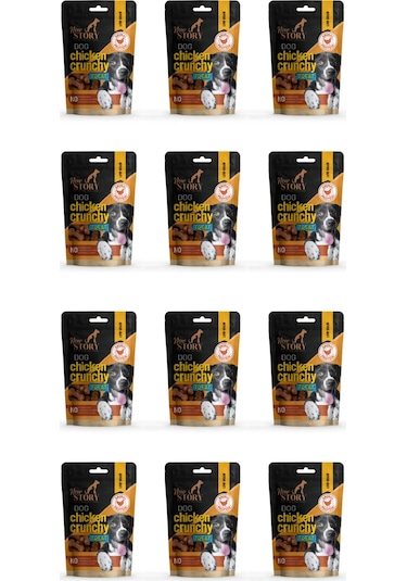 Dog Chicken Crunchy 12x80gr. Tavuklu, Köpek Ödül Maması