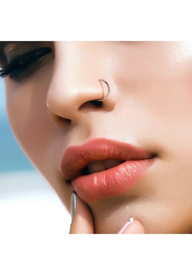 Spikes Kilitleyicili Septum Burun Kanadı Kulak Kaş Meme Ucu Kıkırdak Piercing Yüzüğü 172612534 Diğer