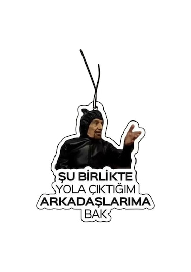 Eğlenceli Kolpaçino Sabri Abi Tasarımlı Dekoratif Oto Kokusu Ve