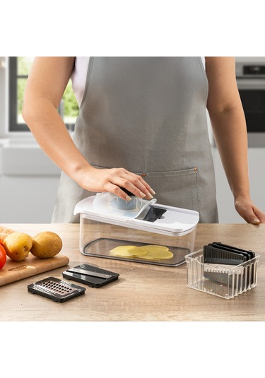 Emsan Smart Hazneli Dilimleyici 6 Parça Beyaz