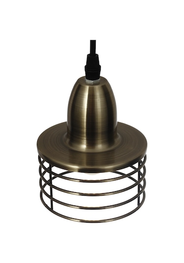 Endüstriyel Retro Plafonyer Stil Sarkıt Tavan Lambası Taban Soket Çok Renkli