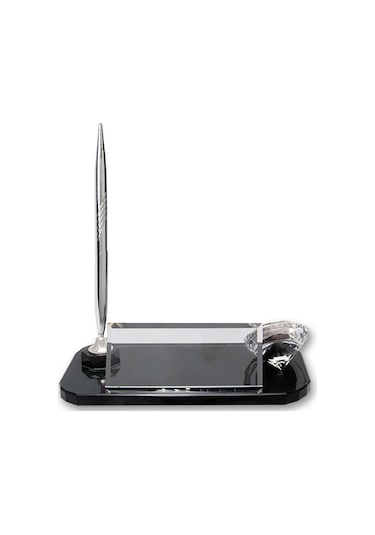 Sentez Lüks Ofis Masa İsimliği Saatli Tükenmez Kalemli