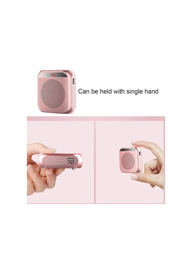 Lemestar Öğretmen Rehber İçin Bel Bağlı Taşınabilir Hoparlör - Çağırma Sistemi Gül Altın Rengi