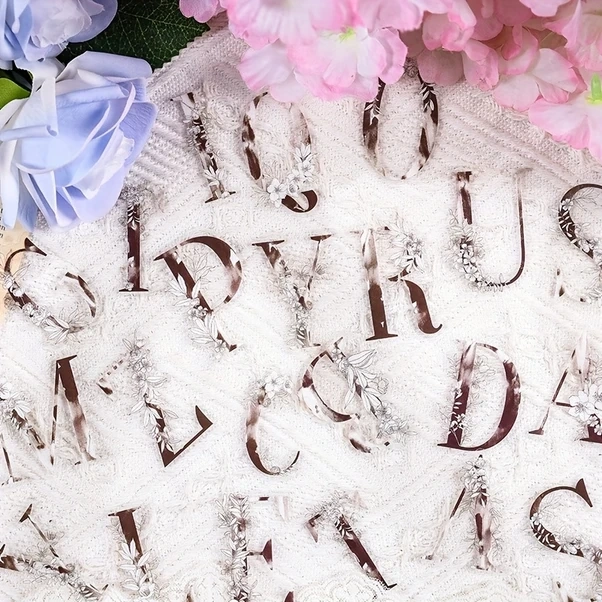 Gateesat Ddhlklb1 52 Parça Su Geçirmez Pet Çiçek Çıkartmaları, Günlük Ve Dekorasyon İçin Renkli Retro Stiker