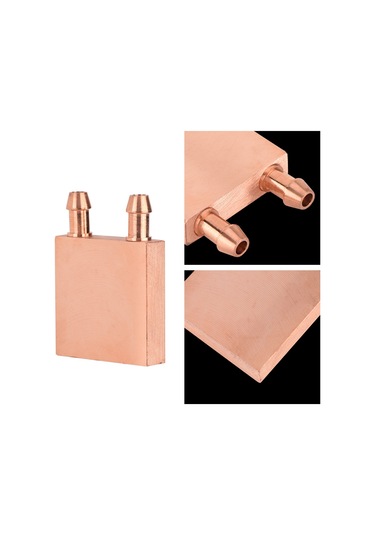 Kosona Temizleyici Bakır Su Soğutucu Blok, 40x40mm, 6mm Akış Kanalı, Gpu/anakart/nemli Devre Soğutma, Yüksek Isı Transferi