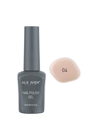 Alix Avien Uv Kalıcı Bej Jel Oje 04 Gel Polish 12 Ml