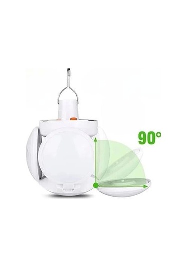 5 Led'li 3 Farklı Işık Modlu Açılıp Kapanabilir Led Kanatlı Güneş Enerjili Solar Aydınlatma Asılabilir Kamp Feneri