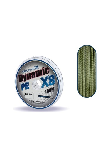 Dynamıc Pe 8X Braıd Lıne 100 Mt Green 0,28 Mm