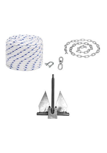 Tekne Çapa Seti. Tekne Ve Bot Çapası. Kombine Hazır Set 6kg Set