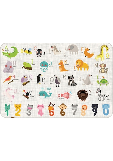 Animals 100x150 CM Oyun Matı Bebek ve Çocuk Halısı