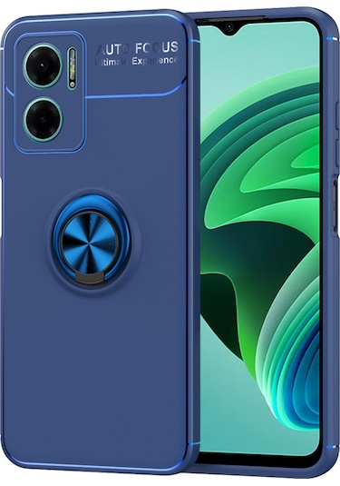 Xiaomi Redmi Note 11e Kılıf Zore Ravel Yüzüklü Silikon Kılıf