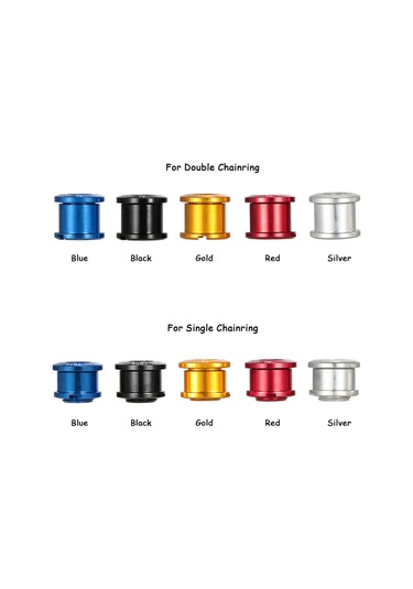 Lixada Set 5 Chainwheel Cıvata 7075 Alüminyum Alaşımlı Crankset Siyah