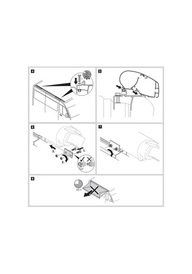 Dometic Pr2000 Vw Crafter 2017- Tente Montaj Braketi