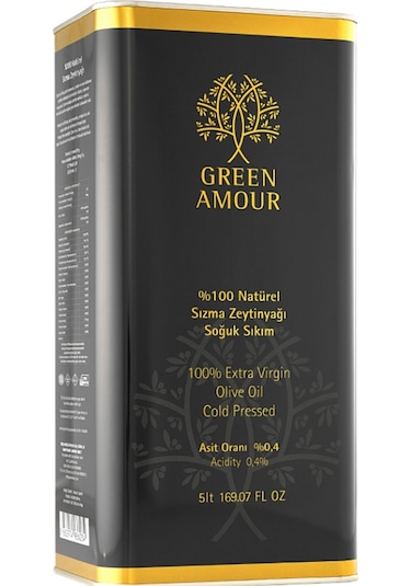 Green Amour Soğuk Sıkım Natürel Sızma Zeytinyağı 5 L