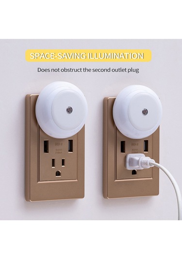 Dianziye 4'lü Paket Akıllı Işık Kontrollü Gece Lambası Duvar Tipi Güneş Işığı Renkli Enerji Tasarruflu Koruyucu Ilık Beyaz