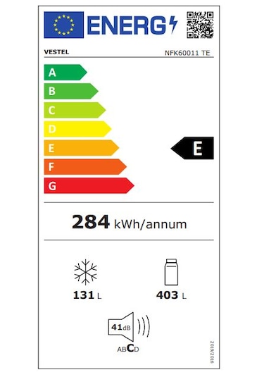 Vestel NFK60011 TE 533 LT  No-Frost Buzdolabı