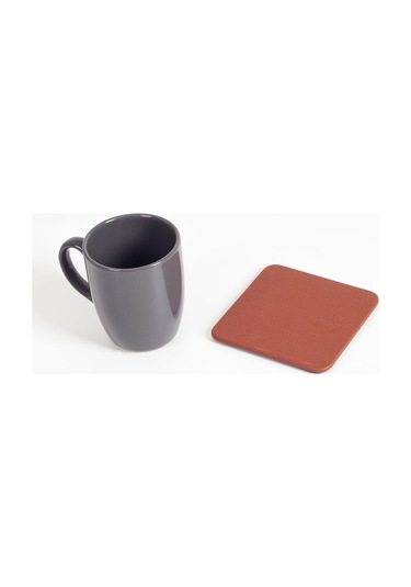 Turgut Office Deri Bardak Altlığı Taba 1 Adet Taba