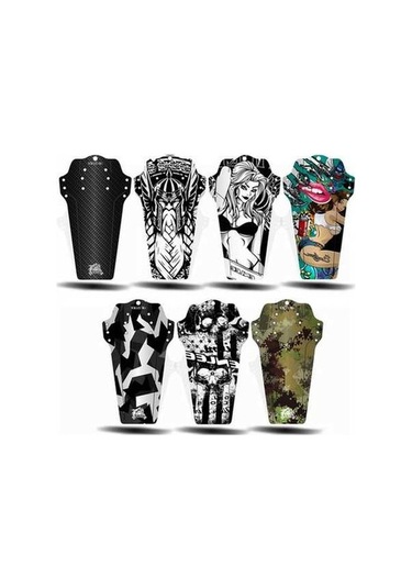 Pazly Yolu Yağmur Ve Seti, Renkli Sabitleme Plakası, Ön Koruma Kayışları, Çamurluk Fırlatıcı, Dağ Bisikleti Aksesuarları, Wv Çok Renkli Çok Renkli