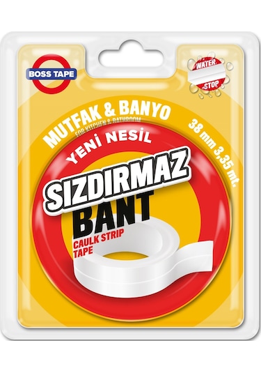 Boss Tape Küvet Lavabo Duşakabin Sızdırmaz Bant En:38mm Boy:3,35m