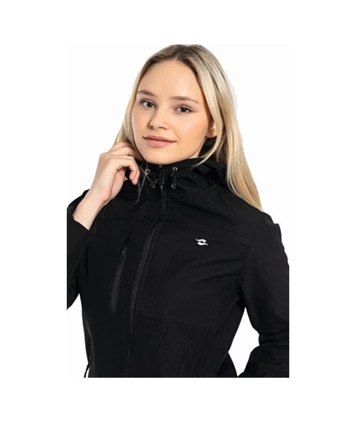 Crozwise Kadın İçi Polar Astar Su & Rüzgar Geçirmez Softshell Kışlık Mont Ceket 5037-b 07 Siyah