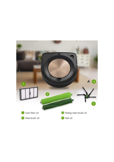 Singree İrobot Roomba S9/s9+ İçin Yüksek Performanslı Hepa Filtre, Yan Fırça Ve Torba Seti - Derin Temizlik