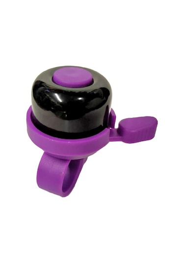 Sarissa Çocuk Bisikleti Zil 1. Kalite Plastik Gövde Metal Çan Mor Siyah Mor - Siyah