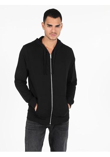 Colin's Regular Fit Kapişonlu Siyah Erkek Sweatshirt CL1002717_q1.v1_BLK