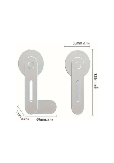 Xuweiwei Hafif Ve Taşınabilir Manyetik Telefon Tutucu Sılvery 1pc Ayarlanabilir Laptop Monitör Yan Aparatı -