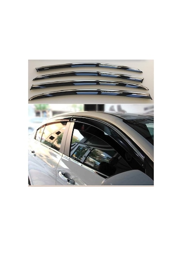 Niken Ford Focus 2005-2012 Kromlu Cam Rüzgarlığı 4 Lü