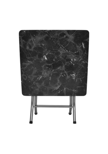 Antrasit Mermer Desenli Katlanabilir Masa 60 60 Diğer