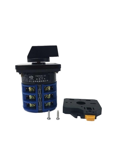 Ray Monte Din Anahtarı Lw2632a Döner Kontrol Motor Dağıtım Kutusu Güç Anahtarı 1 0 2,2 Bölüm