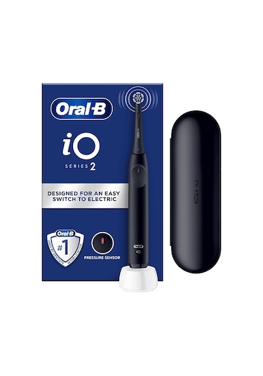 Oral B Io 2 Serisi Şarjlı Diş Fırçası Siyah + Seyahat Kabı