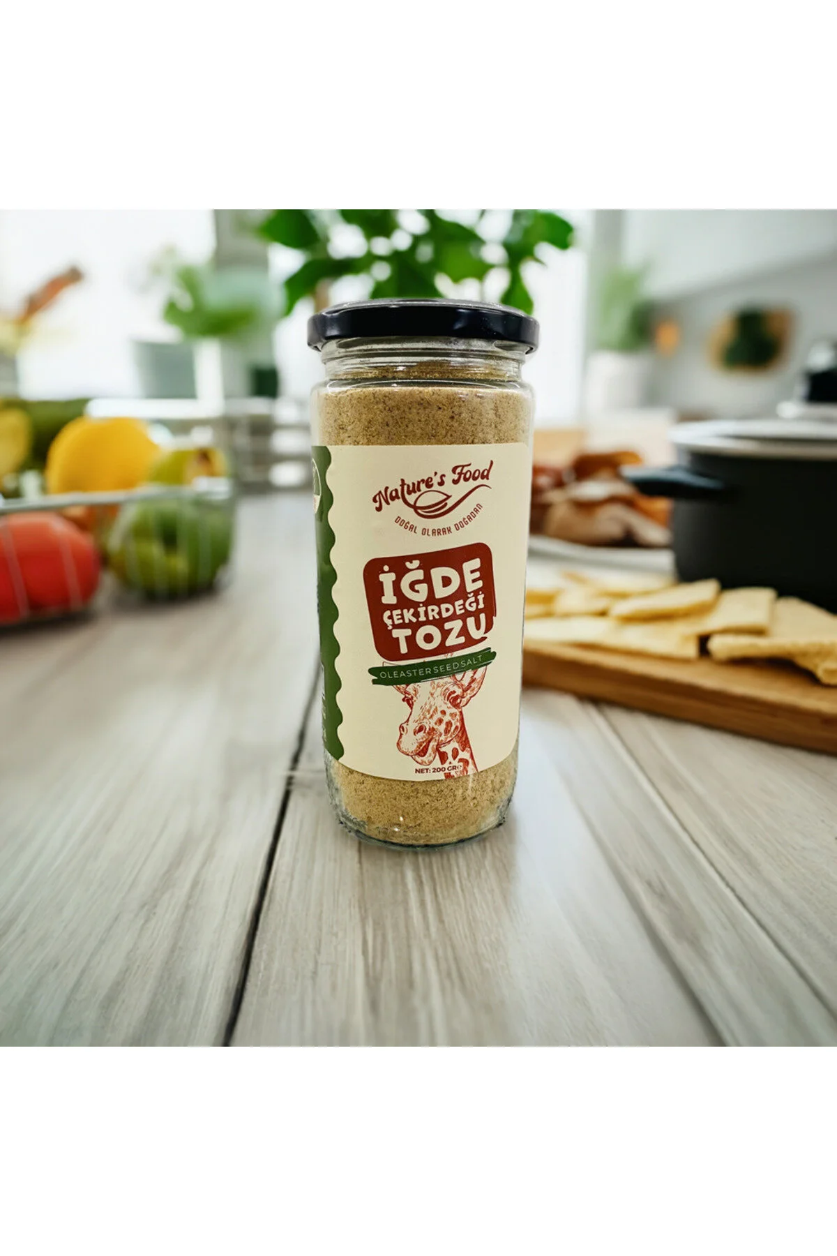 İğde Çekirdeği Tozu Net 200 Gr Kemik Gelişimi, Lif, Protein, B Vitaminleri, Potasyum Ve Magnezyum.