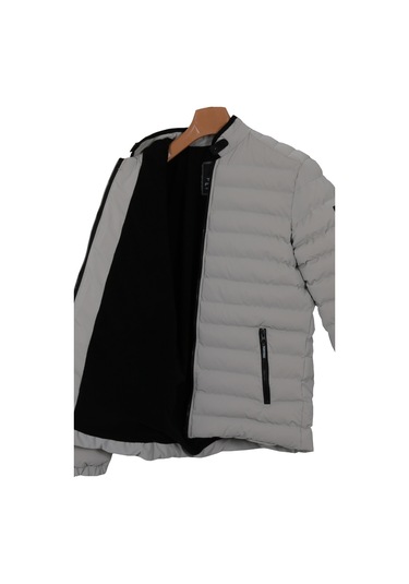 Erkek Dar Kesim Karbon Deri Şişme Mont Rar01227 001