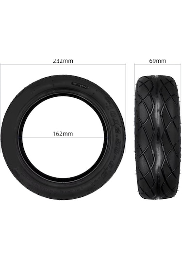 Vona Hota 10x2.50-6.5 Tubeless Elektrikli Scooter Dış Lastik