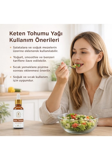 Keten Tohumu Yağı 50 Ml %100 Doğal Omega 3 Kaynağı