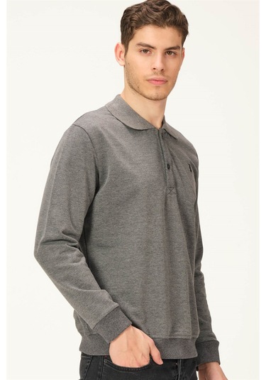 V4007 Dewberry Erkek Sweatshırt-antrasit Antrasit