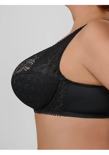 Diorella Fashion Dantel Sütyen Büyük Beden 402356620 Siyah
