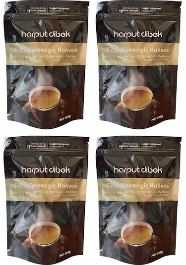 Harput Dibek Sütlü Menengiç Kahvesi 200 Gr X 4 Adet Geleneksel