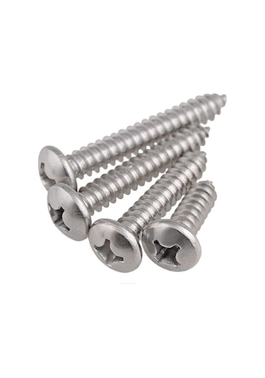 5-50 Adet Paslanmaz Çelik Phillips Çapraz Gömme Pan Başlığı Kendiliğinden Vuran Vidalar Ø1.4mm'den Ø6mm'ye, Uzunluk 3-100mm M4x60mm