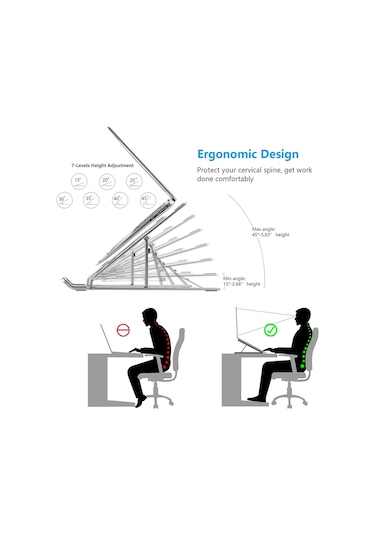 Cbtx Dizüstü Bilgisayar Tutucu Yükseltici Bilgisayar Standı Ayarlanabilir Alüminyum Katlanabilir Taşınabilir Dizüstü Bilgisayar Standı