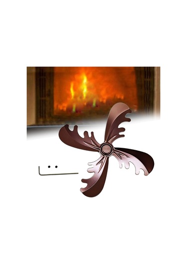 Suntek Şömine Vantilatör Pervanesi 18cm Vidalı Odun Yanan