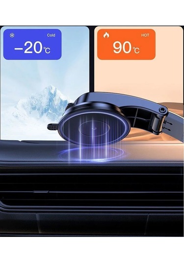 Araç Torpido Üstü Vakumlu Telefon Tutucu Güçlü Vakum Ayarlı