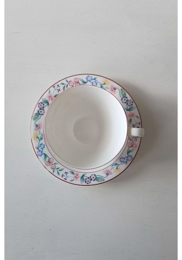 Bone China England Marguerite Desenli Çay Fincanı 2 Parça