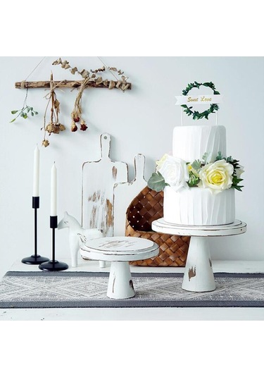 Suntek 8 "10" Ahşap Kek Standları Süs Depolama Rafları