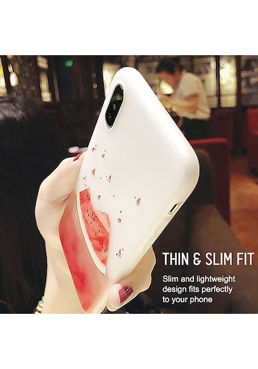 Suofeng Karpuz Desenli İphone Kılıfı, Yumuşak Tpu, Tam Koruma, Kaymazsız Tutuş, Ultra İnce, İphone 11/11pro/xs/6s Uyumlu