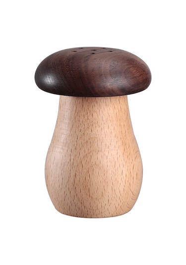 Youtek Ev Kullanıma Siyah Ceviz Ve Akçaağaç İki Renkli Mantar Şekilli Ahşap Diş Çubukluk Kutusu Diğer