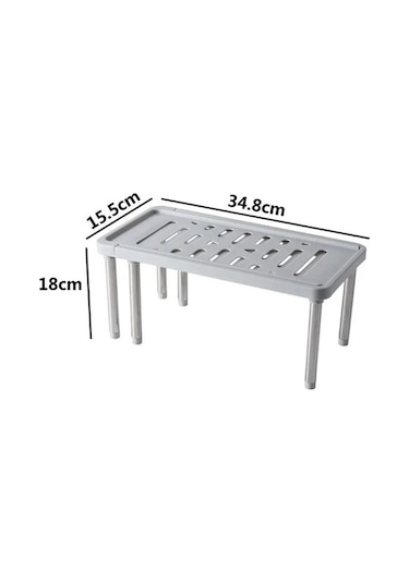 Pazly--gri Tarzı Çok Fonksiyonlu Paslanmaz Çelik Mutfak Depolama Raf Baharat Organizatör Ayakkabı Rafı Dolap Organizatör Mutfak Depolama Sahipleri Gri