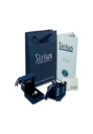 Sirius Pırlanta Oval Safir Taşlı Anturaj Küpe 0804E0128